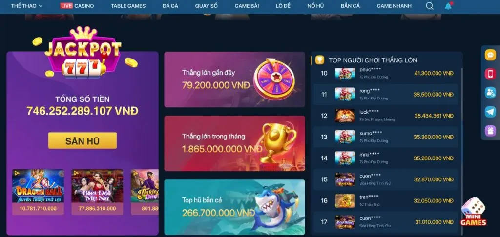 Tận dụng tính năng bonus vip52 win